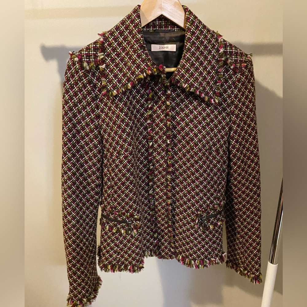 Laurel Multi-Coloured Tweed Blazer Jacket